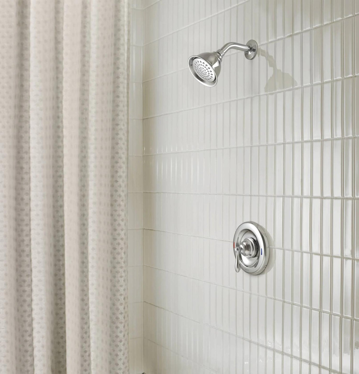 MOEN Caldwell 82495C Single Handle Posi-Temp Pressure Balanced Shower Trim in Chrome