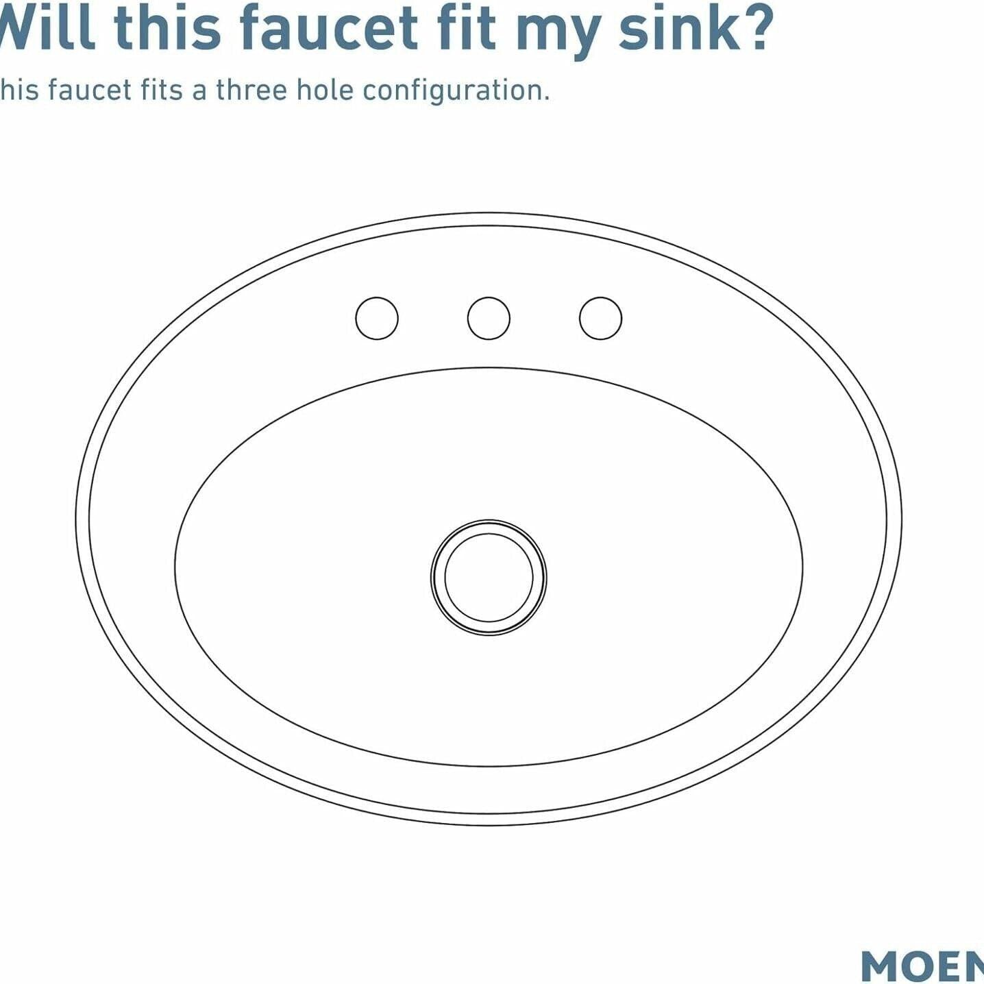 MOEN 90 Degree TS6721 Widespread Bathroom Faucet in Chrome