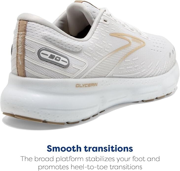 Left Side Only - Brooks Glycerin 20 Road Running Outdoor Sneaker, Khaki Size 9 - Like New