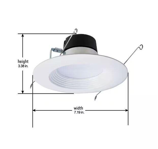 HALO Recessed Light 6" All In One 3000K LED Lights (4-Pack) E750ICATLT560WH6930 - Like New