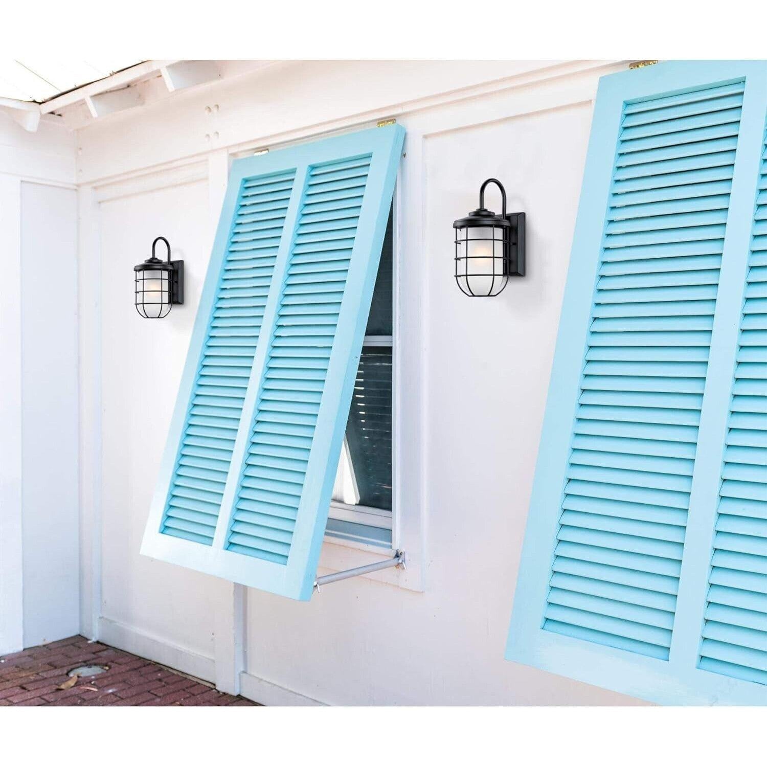 Westinghouse 6347900 Ferry 17" Tall LED Outdoor Wall Sconce - Black