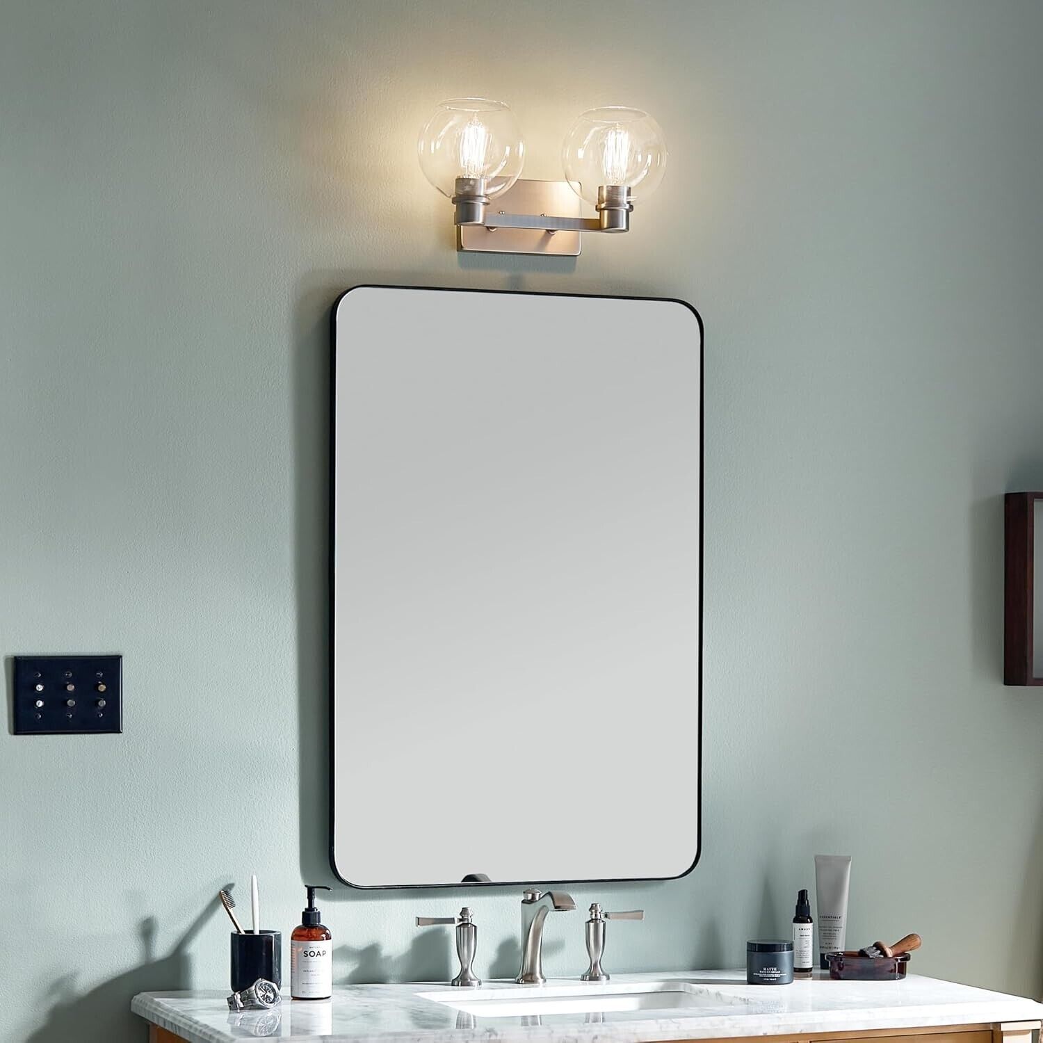 KICHLER Harmony 7.75 in. 2-Light Brushed Nickel Bathroom Vanity Light - Like New