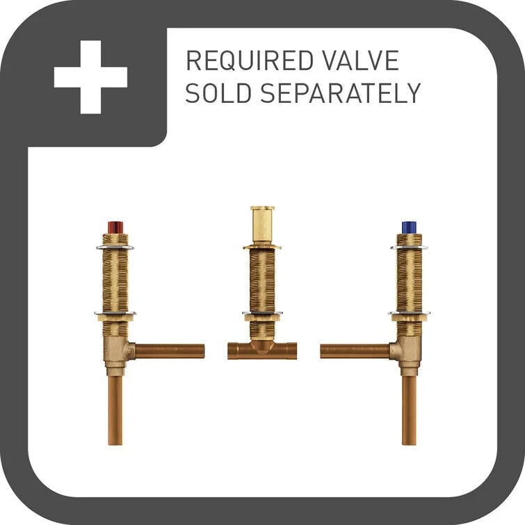 Moen TS22101 Weymouth Deck Mounted Roman Tub Filler Trim (Valve Not Included)