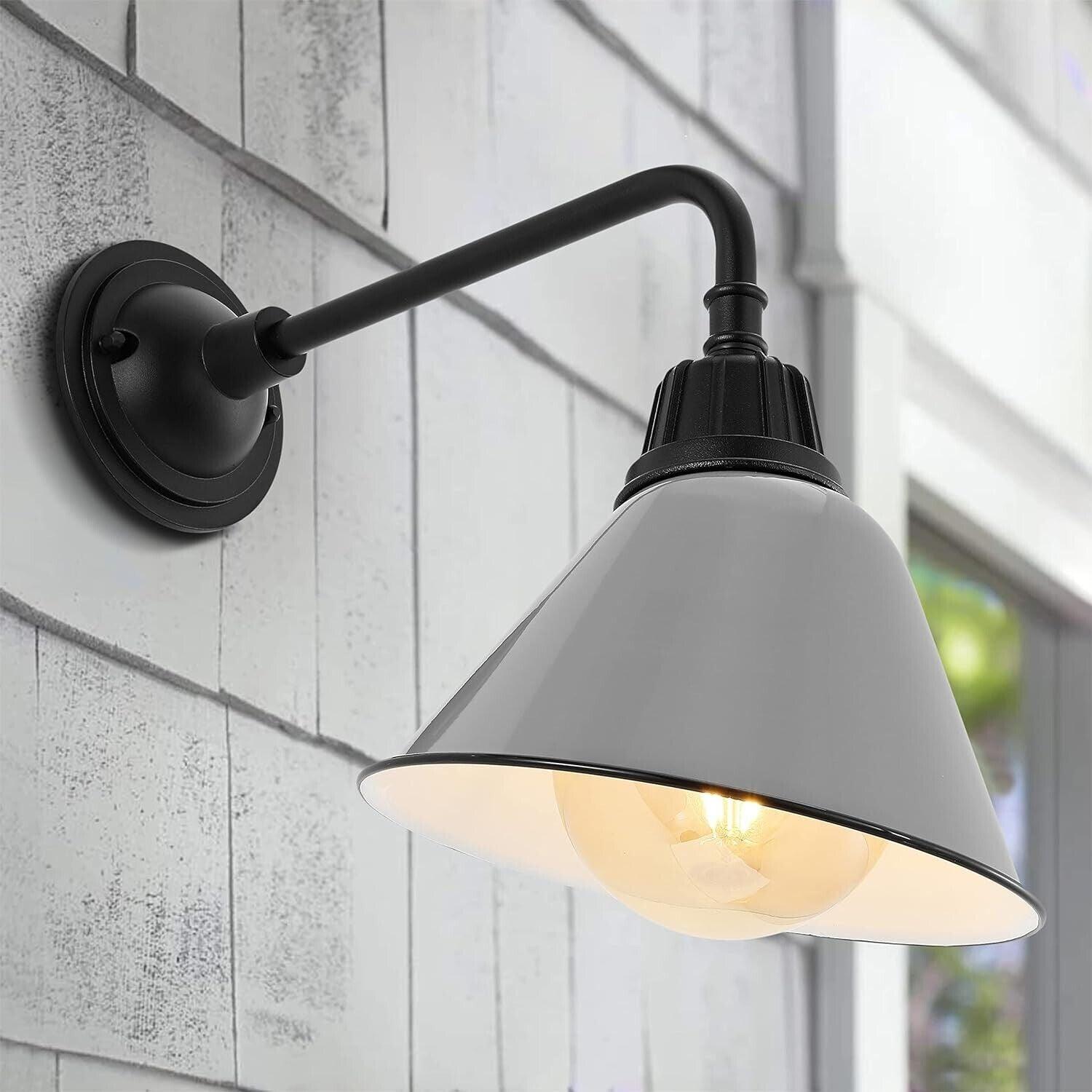 JONATHAN Y Lighting JYL7612 Croydon 15" Tall Indoor/Outdoor LED - Grey