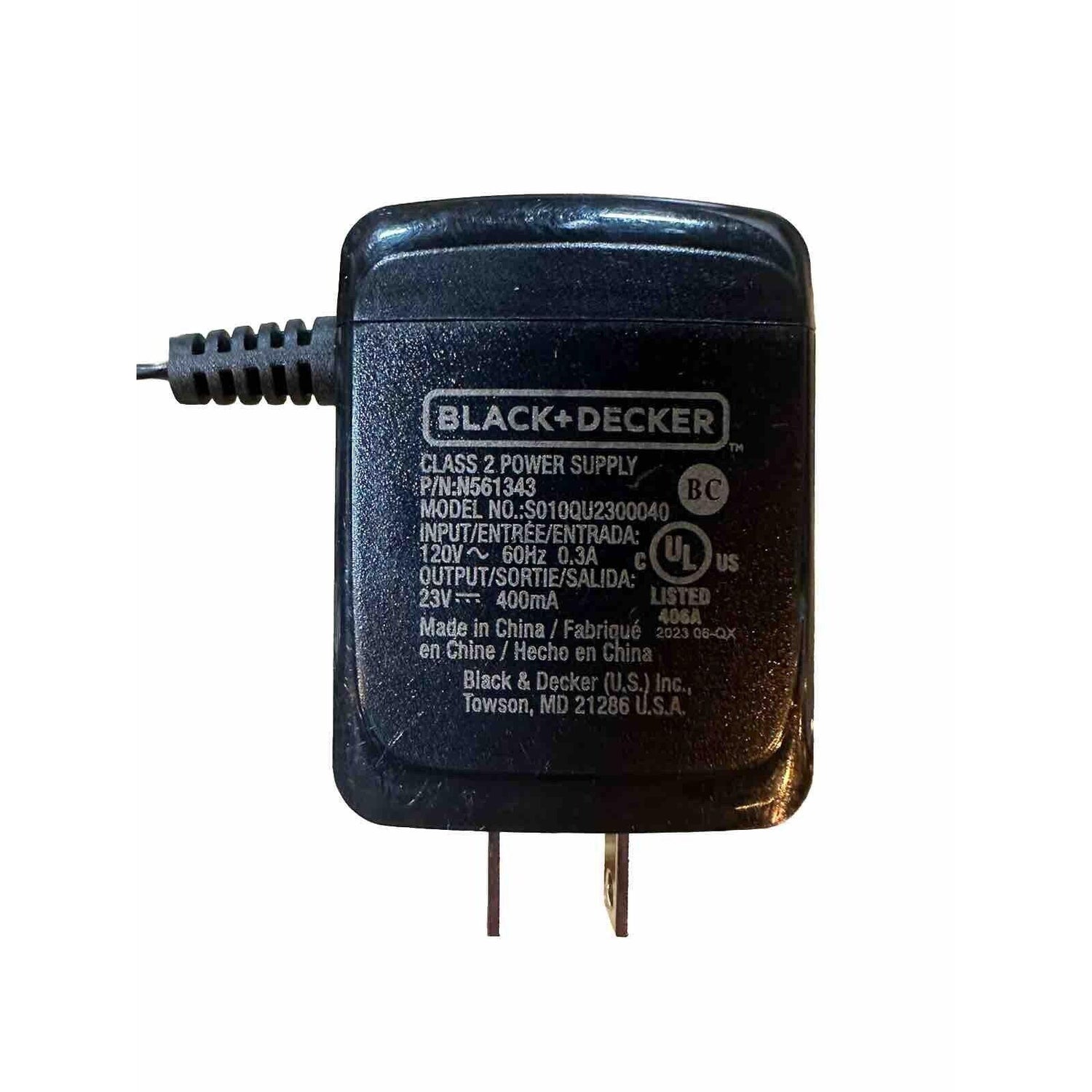 Black & Decker OEM 90571555-03 Vacuum Charger  BDH2000L - Like New
