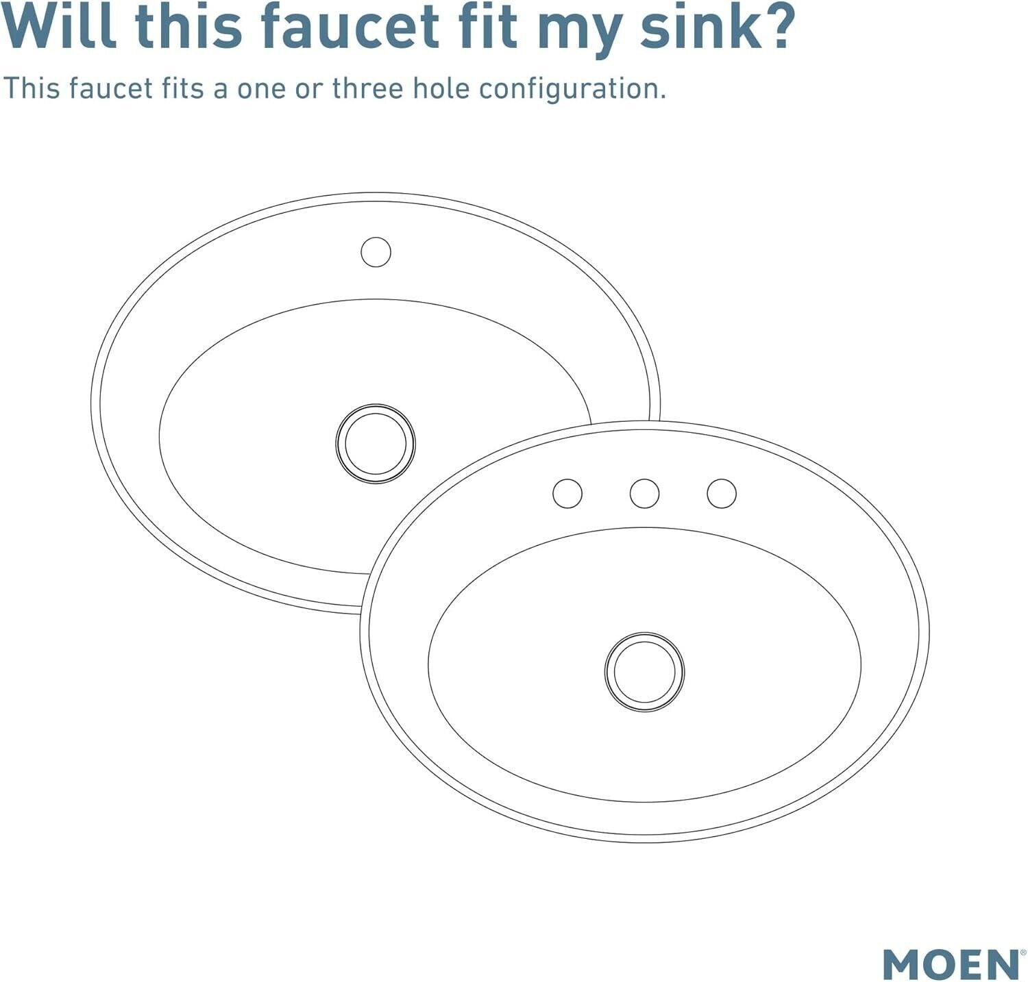 MOEN Meena 84794 Single Hole Single-Handle Bathroom Faucet in Chrome