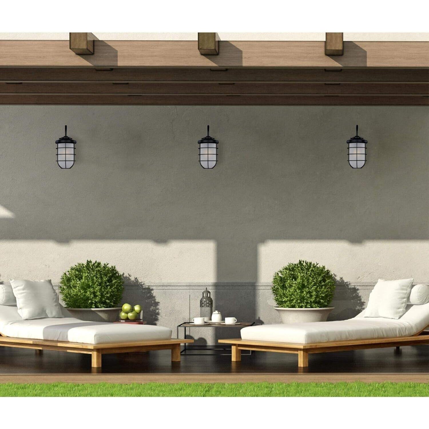 Westinghouse 6347900 Ferry 17" Tall LED Outdoor Wall Sconce - Black