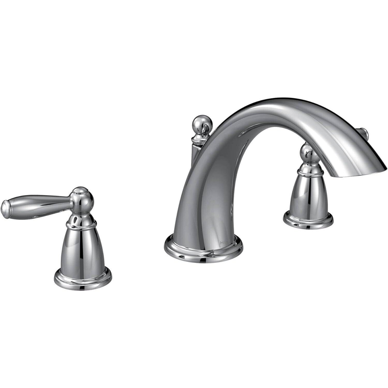 Moen T933 Brantford Chrome Two-Handle Low Arc Roman Tub Faucet Trim Deck Mount