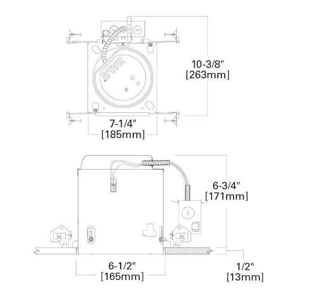 HALO Recessed Light 6" All In One 3000K LED Lights (4-Pack) E750ICATLT560WH6930 - Like New