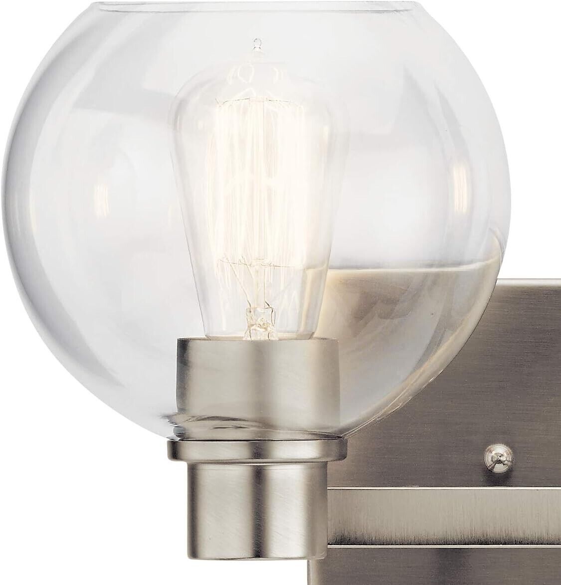 KICHLER Harmony 7.75 in. 2-Light Brushed Nickel Bathroom Vanity Light - Like New