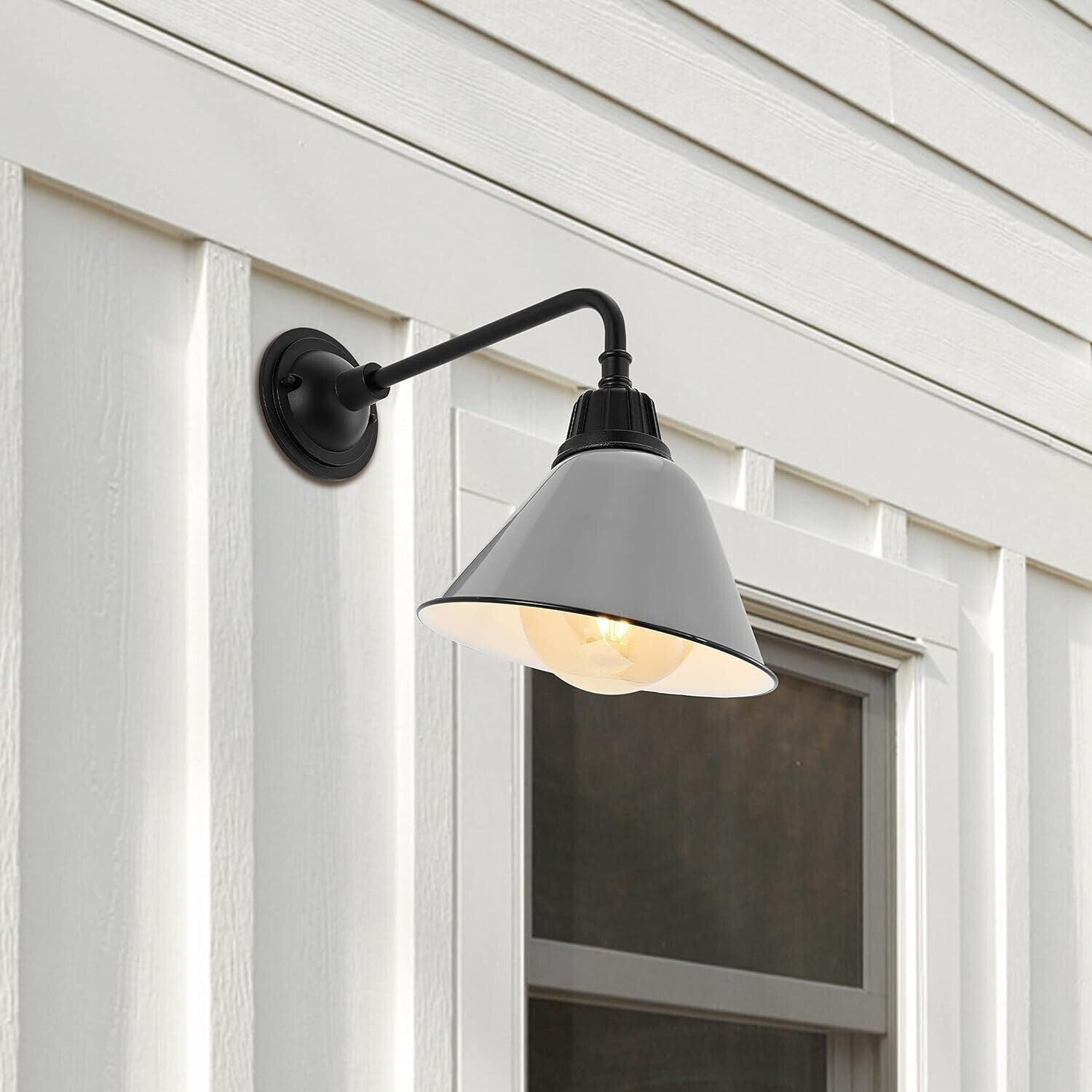 JONATHAN Y Lighting JYL7612 Croydon 15" Tall Indoor/Outdoor LED - Grey