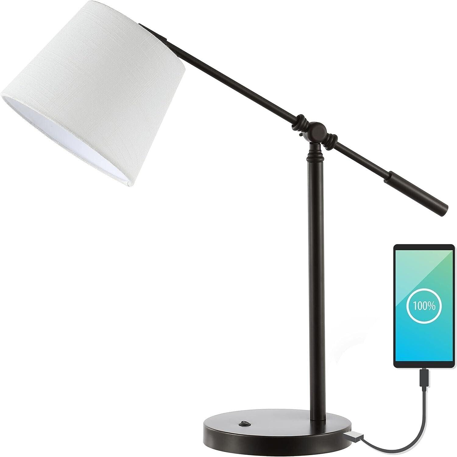 JONATHAN Y Lighting JYL1129 Lucie 24" Tall LED Buffet Table Lamp - Bronze