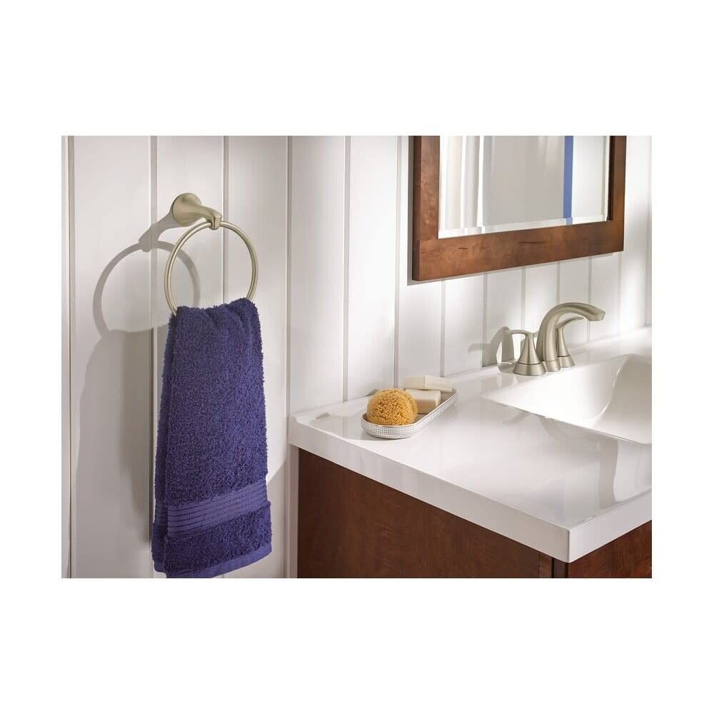 MOEN Darcy 4" Centerset 2-Handle Bathroom Faucet in Spot Resist Brushed Nickel