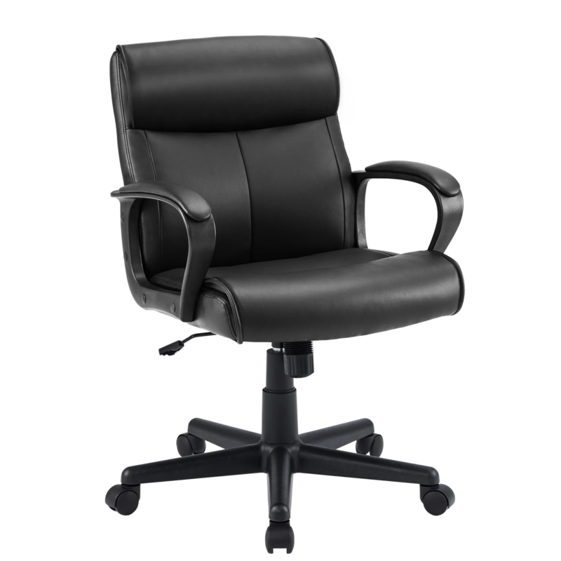 PU Leather Ergonomic Rocking Gaming Chair Adjustable Height with Lumbar Support