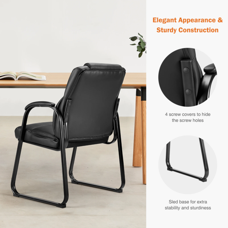 Ergonomic Gaming Chair, Padded Backrest, Waterproof PU Leather, Sponge Cushion