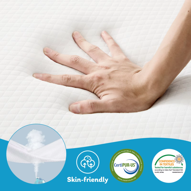 Three Fold Portable Floor Bed, CertiPUR-US Certified, Travel, Camping, Yoga