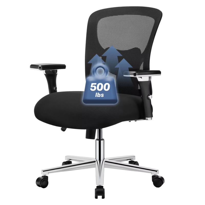 Ergonomic Mesh Office Chair, Lumbar Support, Adjustable Height, 3D Armrests