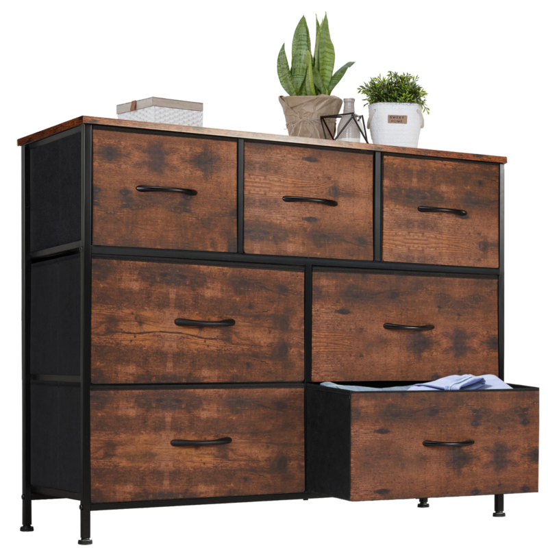 7 Fabric Drawers, Dresser for Bedroom, Closet Organizer, Clothes Storage Room