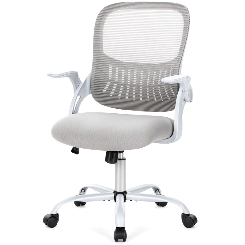 Ergonomic Mesh Office Desk Chair with Adjustable Height, Swivel & Rolling Wheels