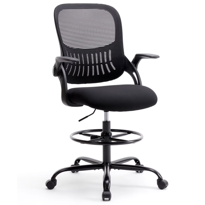Ergonomic Mesh Office Desk Chair with Adjustable Height, Swivel & Rolling Wheels