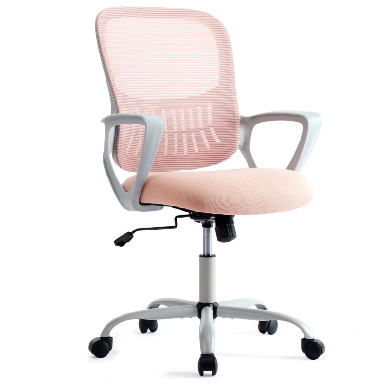 Ergonomic Mesh Office Desk Chair with Adjustable Height, Swivel & Rolling Wheels