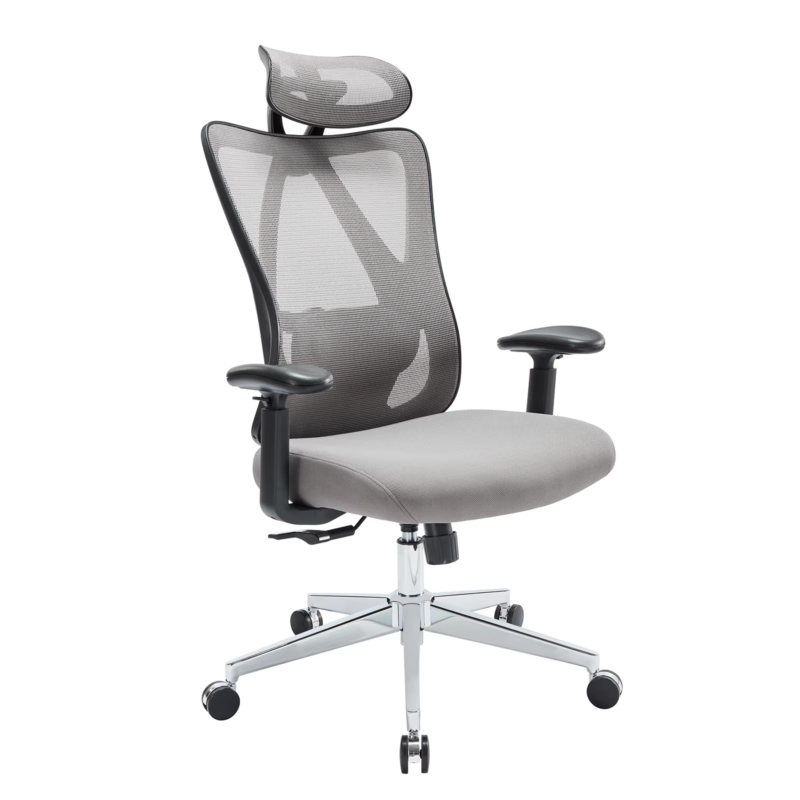 Ergonomic Mesh Office Chair with Lumbar Support, Adjustable Headrest, Swivel