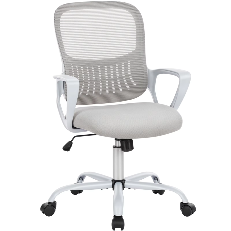 Ergonomic Mesh Office Desk Chair with Adjustable Height, Swivel & Rolling Wheels