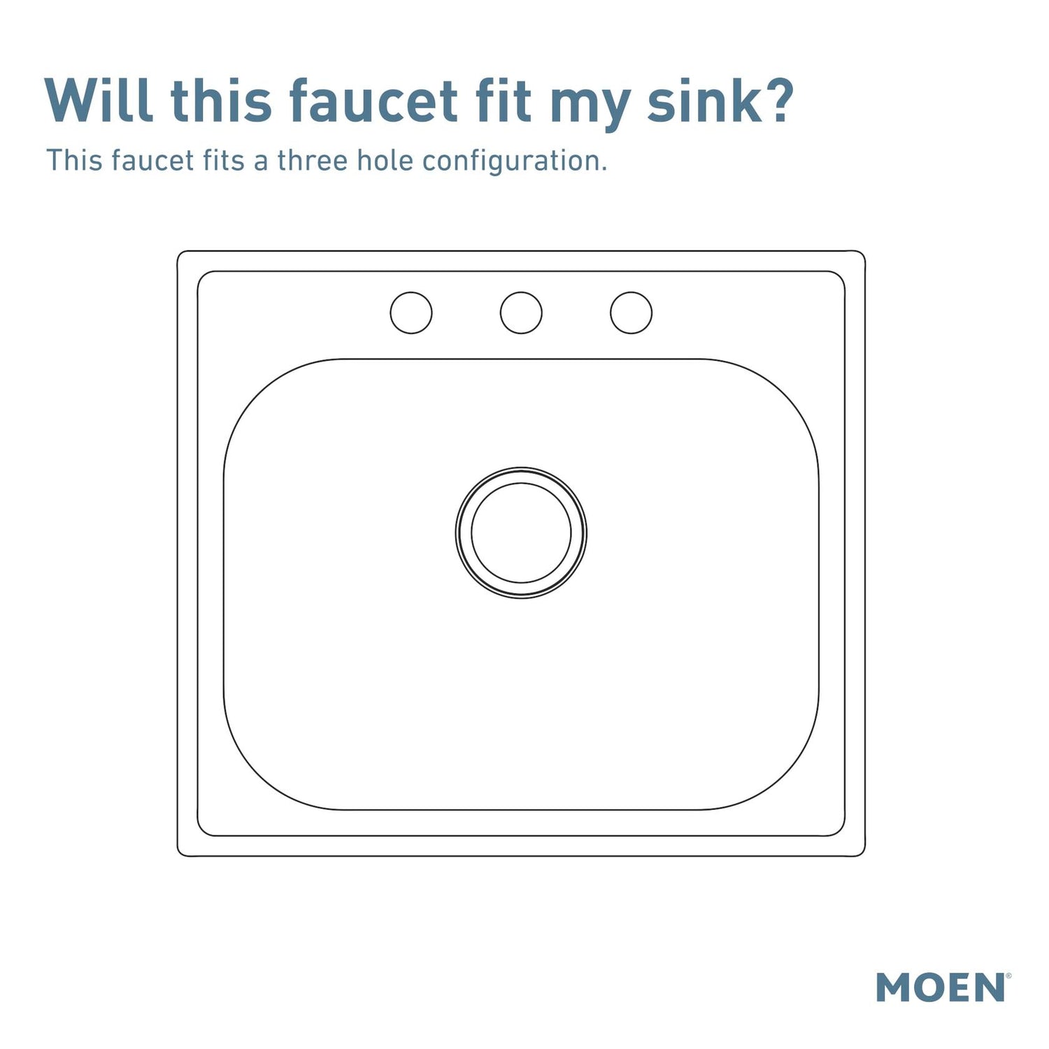 MOEN Adler 87603 One Handle Deck-mount Kitchen Faucet in Chrome