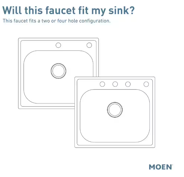 Moen Kitchen Faucet Single-Handle Side Sprayer Spot-Resistant Stainless
