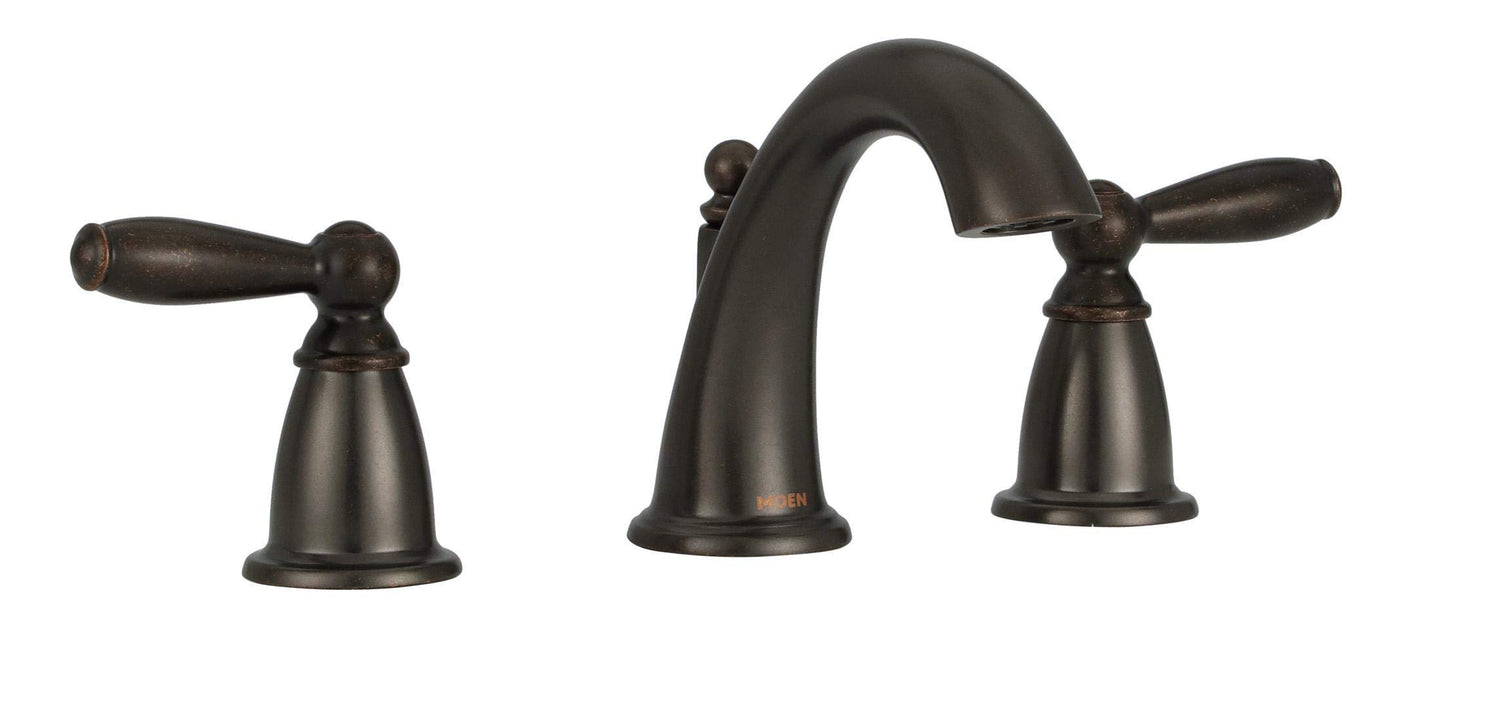 MOEN Brantford T6620ORB Widespread 2-Handle High-Arc Bathroom Faucet Trim Kit in Oil Rubbed Bronze (Valve Not Included)