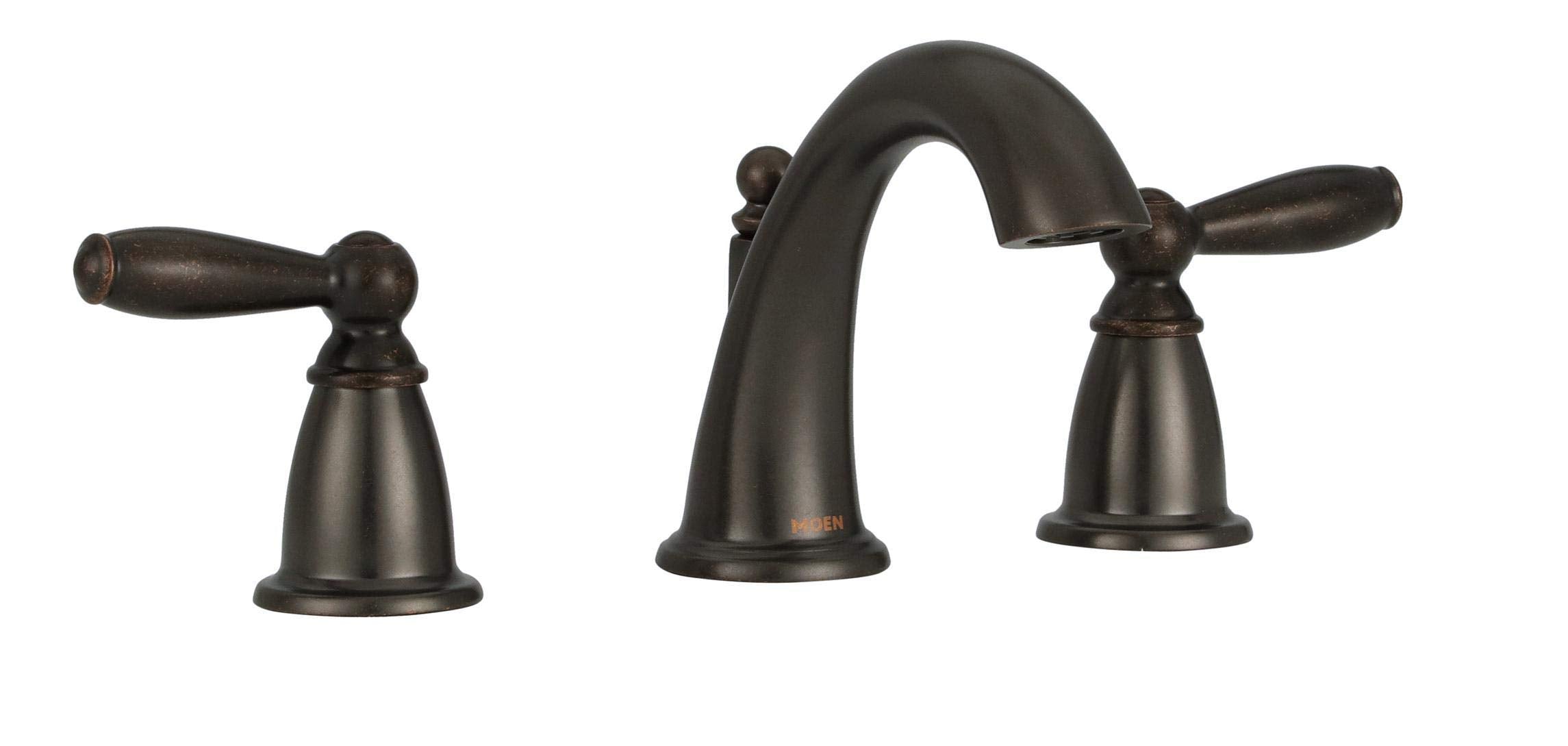 MOEN Brantford T6620ORB Widespread 2-Handle High-Arc Bathroom Faucet Trim Kit in Oil Rubbed Bronze (Valve Not Included)