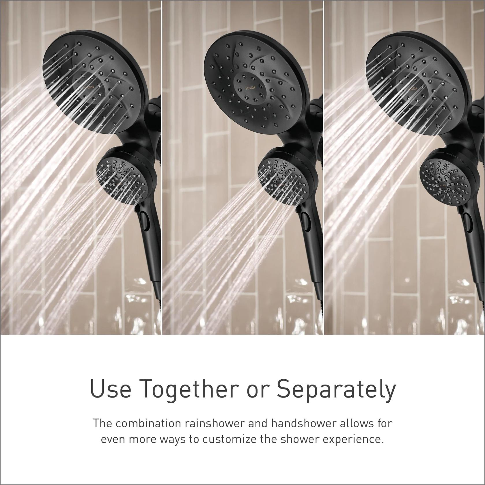 MOEN Graeden 82137SRN Magnetix 1-Handle Bathtub and Shower Faucet in Spot Resist Brushed Nickel (Valve Included)