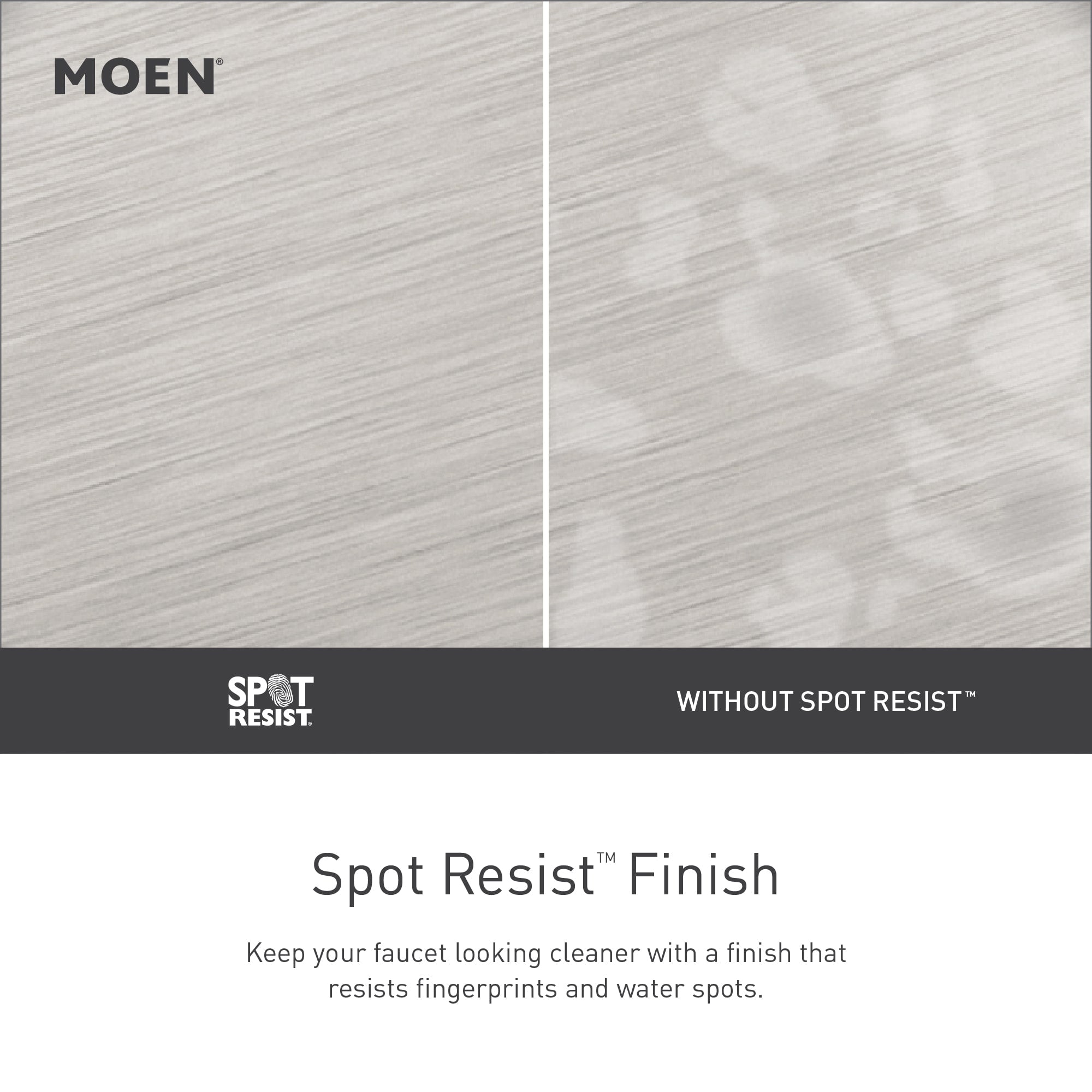 Moen Graeden 84136SRN Spot Resist Brushed Nickel Single Hole 1-Handle Bathroom Sink Faucet with Drain and Deck Plate