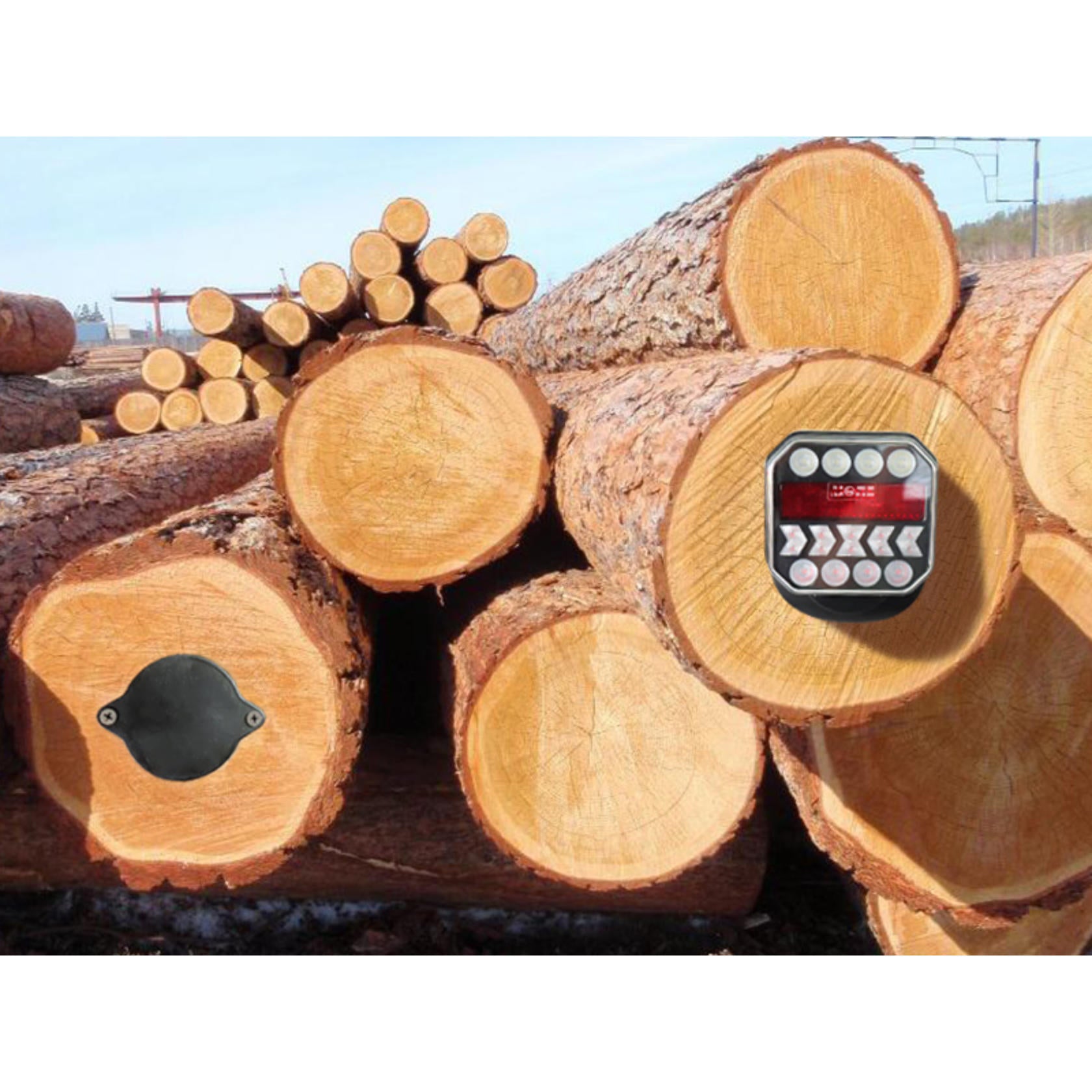 AgriEyes USB-C Wireless Trailer Tow Lights with Adjustable Magnetic Base, Rechargeable LED Kit with Retroreflectors for Truck, RV, Boat, Caravan