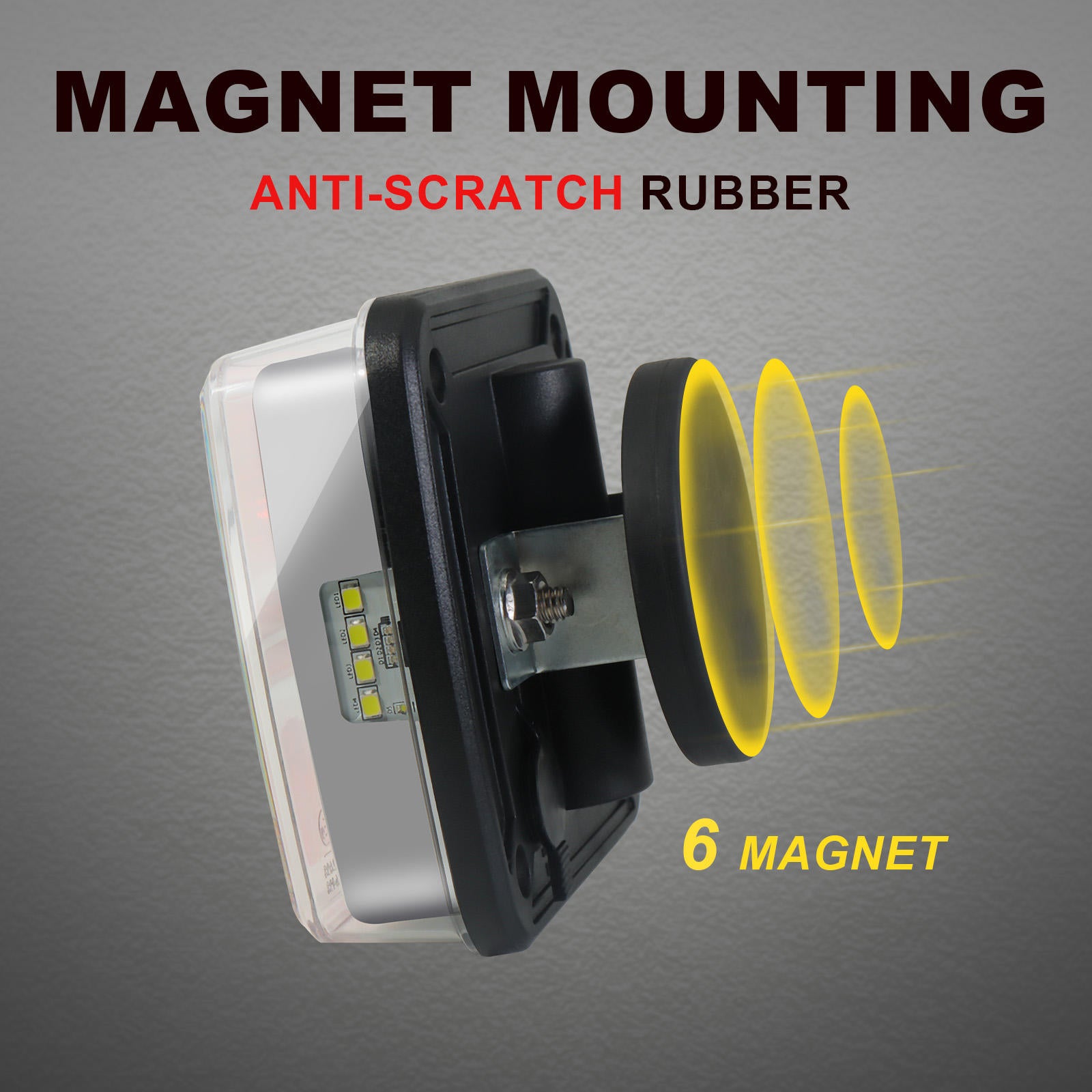 AgriEyes Wireless Trailer Lights, Rechargeable Magnetic LED Tow Light Kit, Portable DOT Compliant for Truck, Wrecker, Boat, RV, Caravan