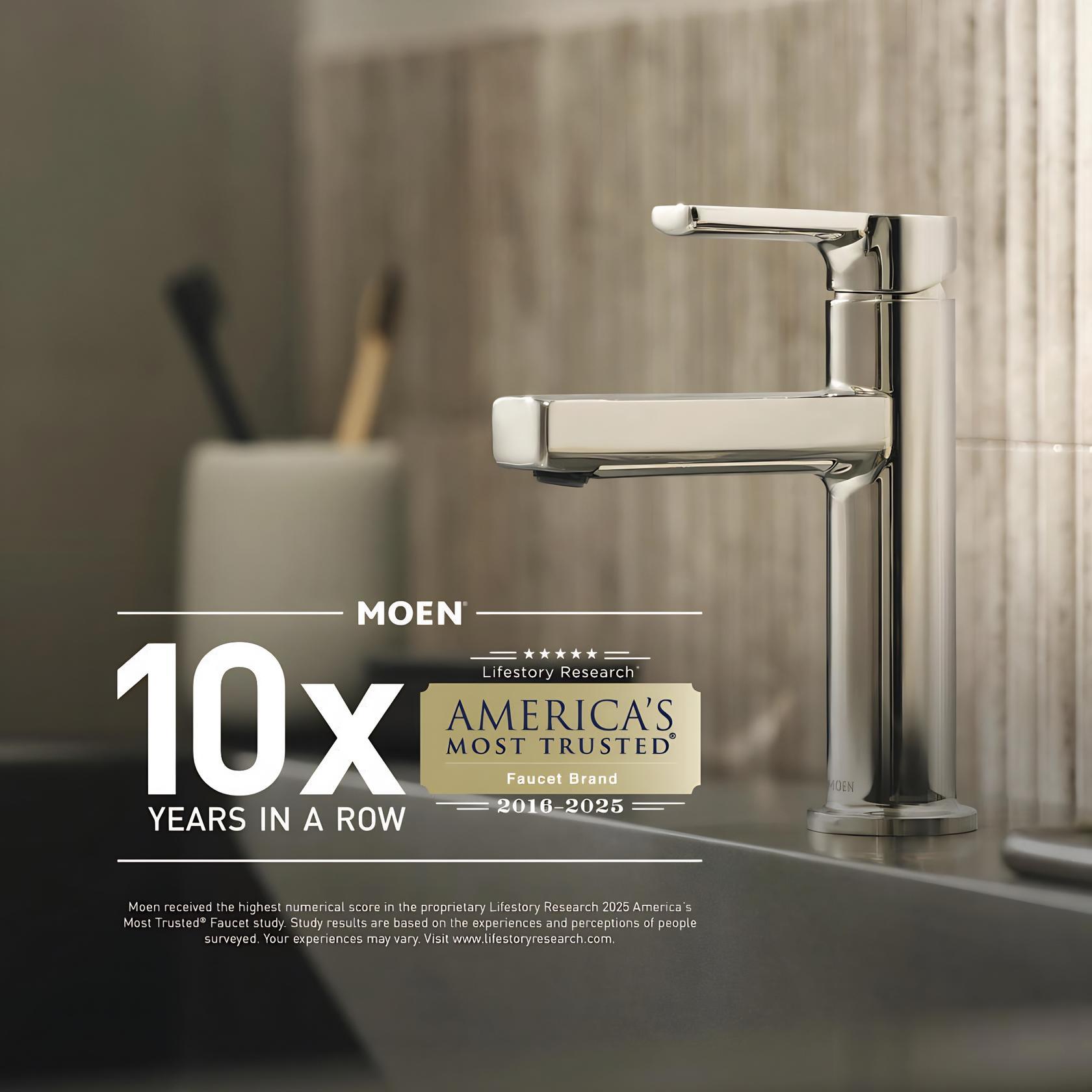 MOEN Darcy WS84551SRN Widespread 2-Handle High-Arc Bathroom Faucet in Spot Resist Brushed Nickel