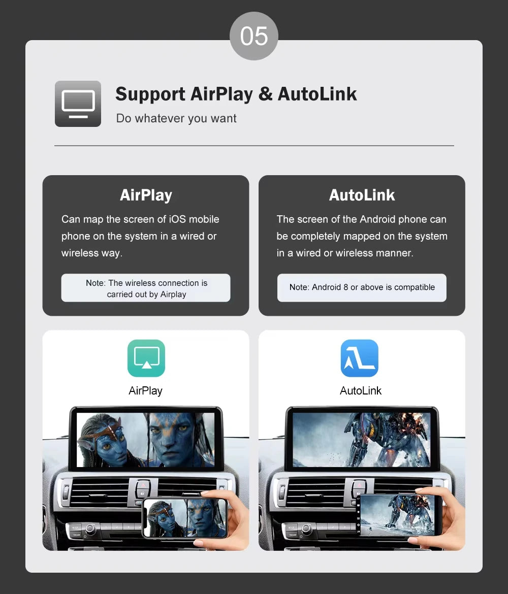 Touchscreen CarPlay Linux Head Unit for BMW F30 F31 F32 F33 F34 F36 F20 F21 NBT