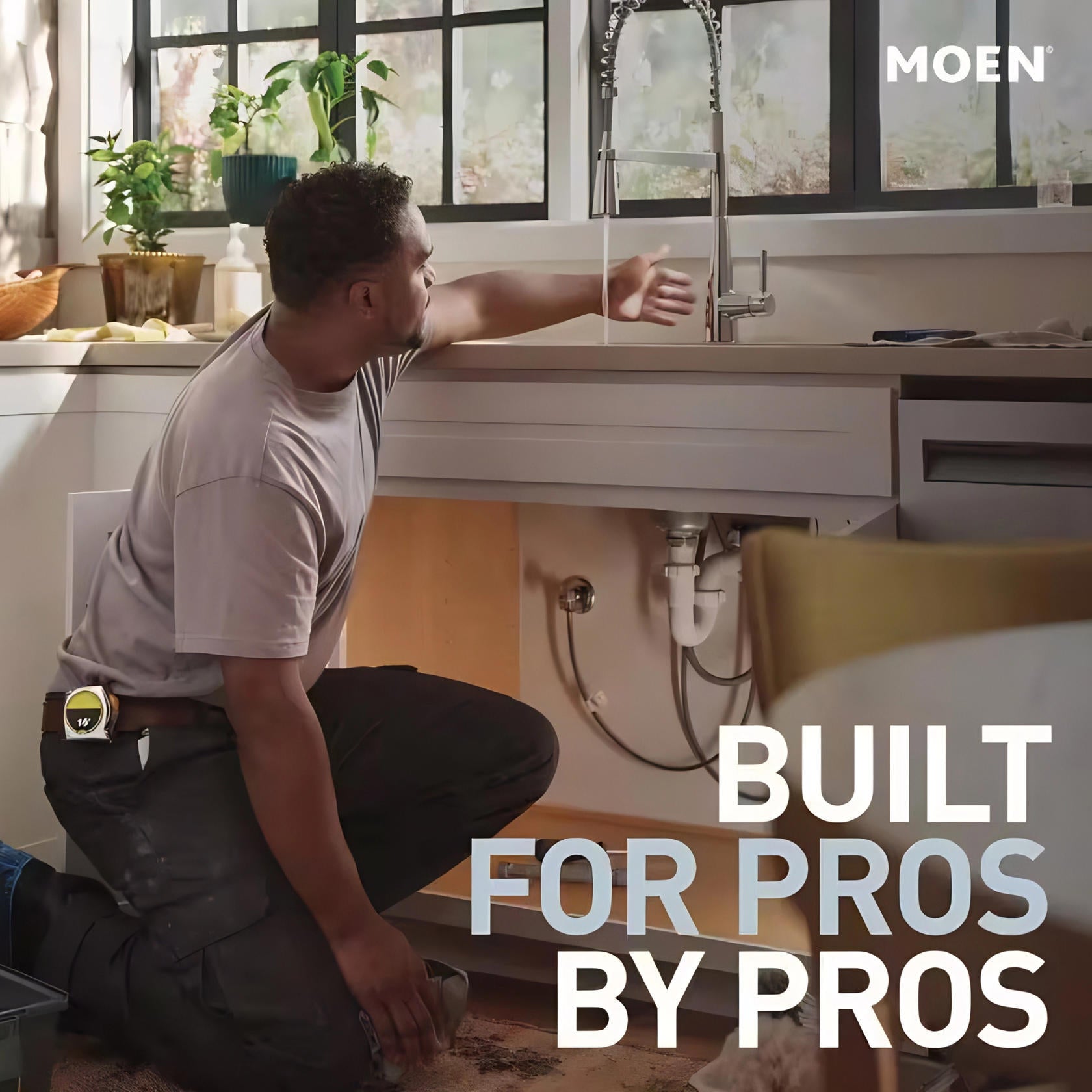 MOEN Kurv 9126NL One-Handle Pulldown Kitchen Faucet Featuring Power Boost and Reflex in Polished Nickel