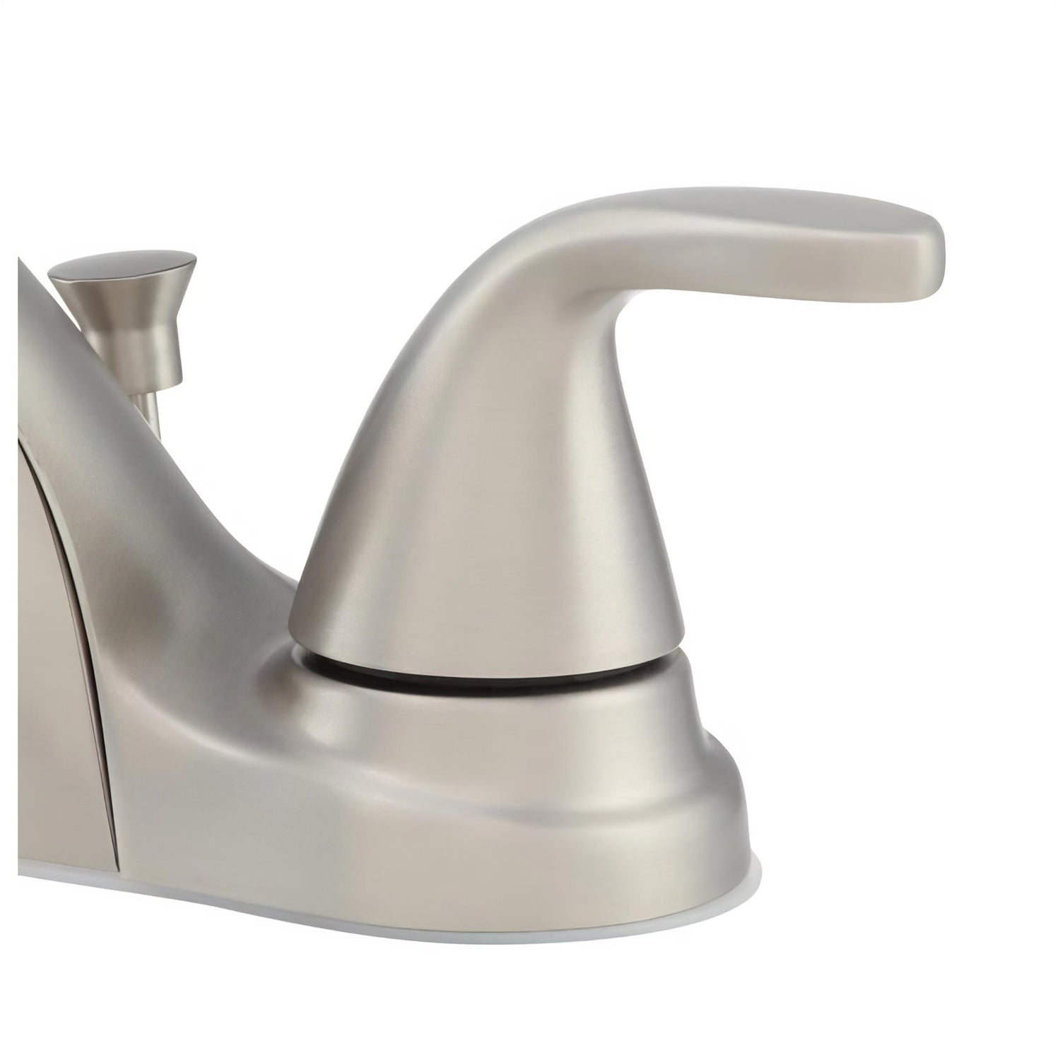 MOEN Adler 84603SRN Centerset 2-Handle Low-Arc Bathroom Faucet in Spot Resist Brushed Nickel