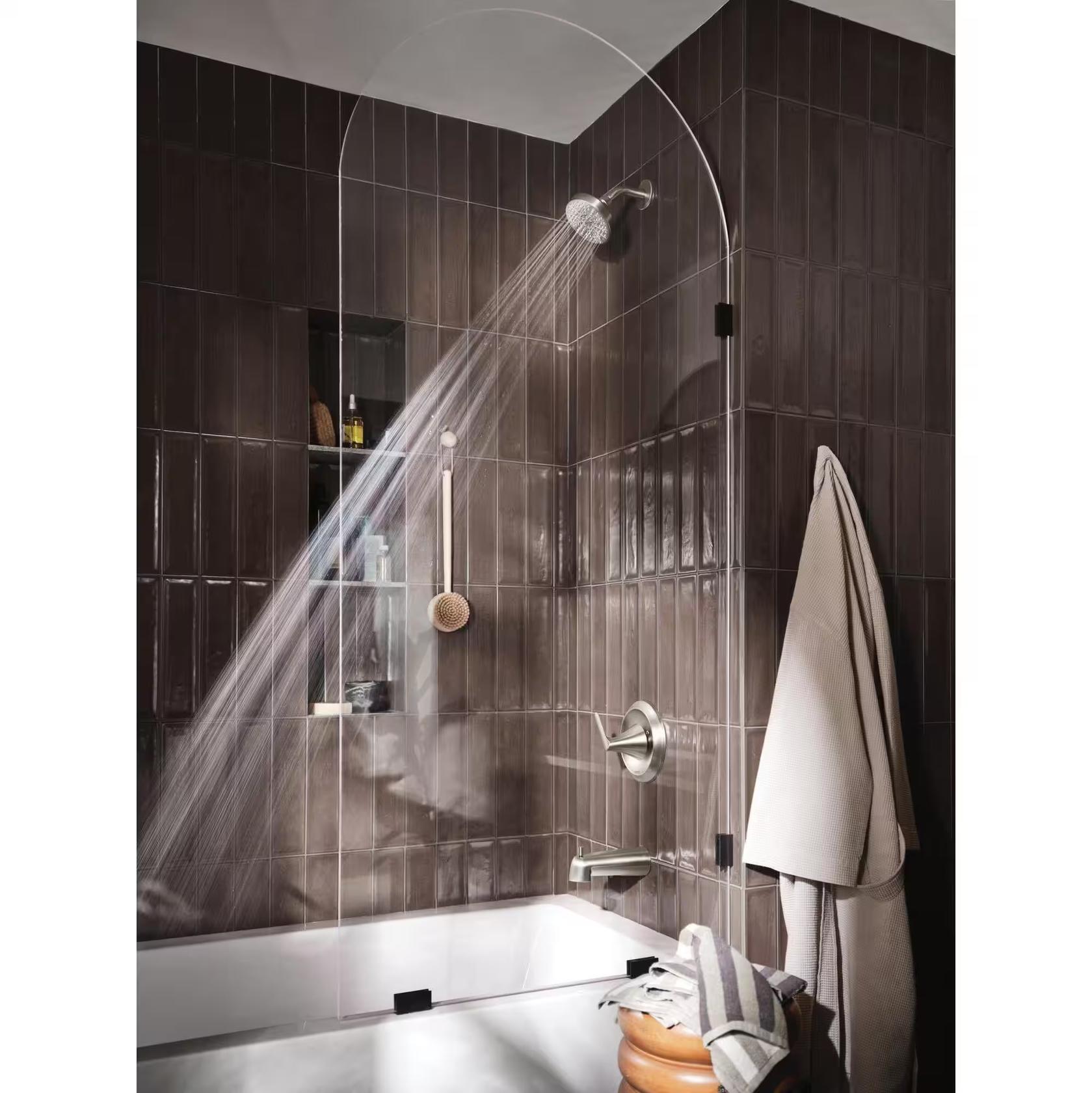 MOEN Findlay 82518 Single Handle 6-Spray Tub and Shower Faucet 1.75 GPM in Chrome (Valve Included)