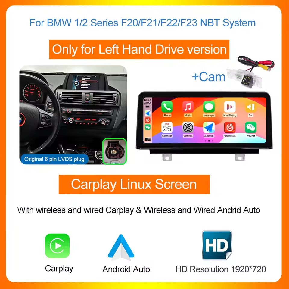 Touchscreen CarPlay Linux Head Unit for BMW F30 F31 F32 F33 F34 F36 F20 F21 NBT