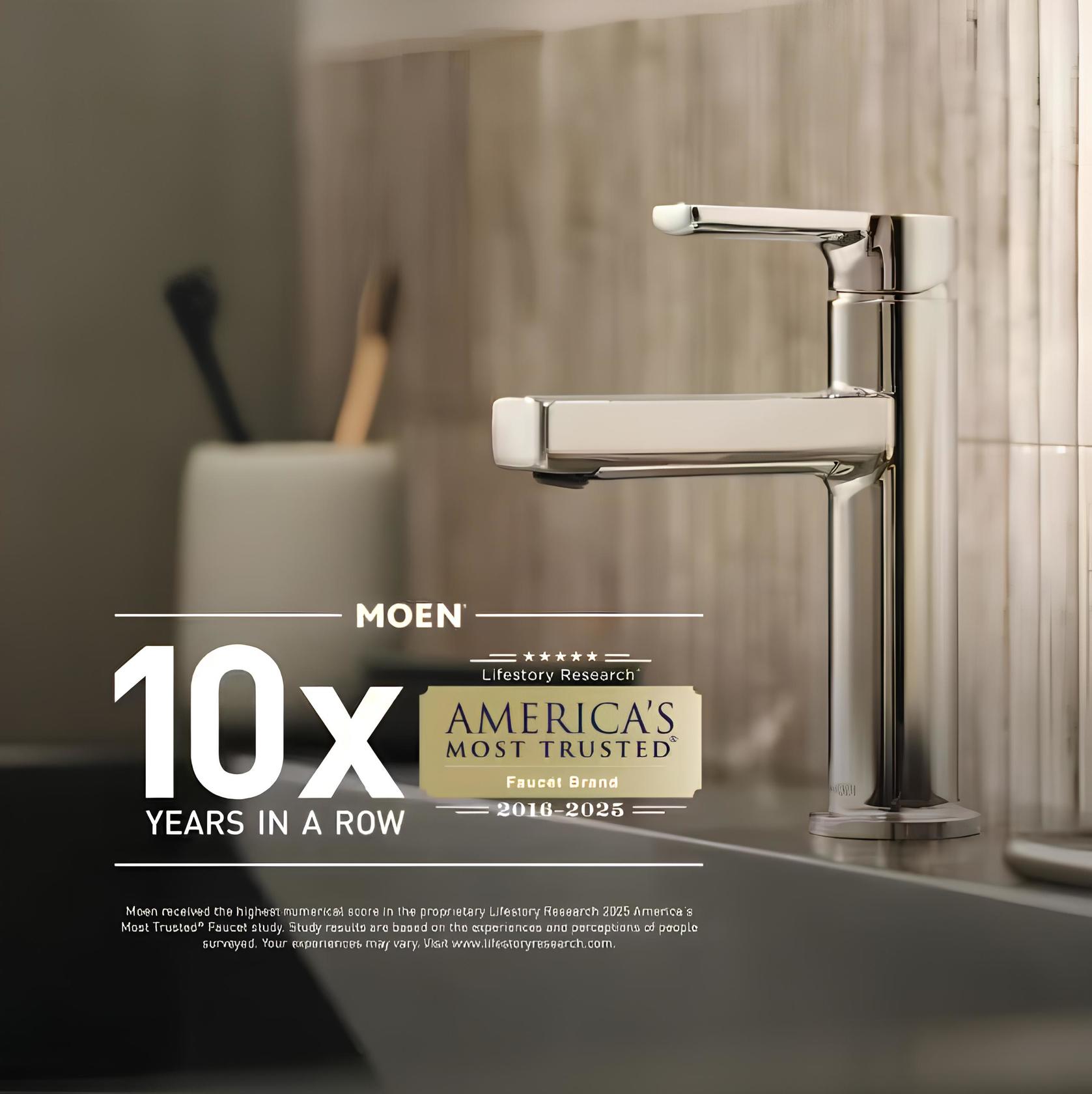 MOEN Brantford T4943BN 2-Handle Deck-Mount Roman Tub Faucet Trim Kit in Brushed Nickel (Valve Not Included)