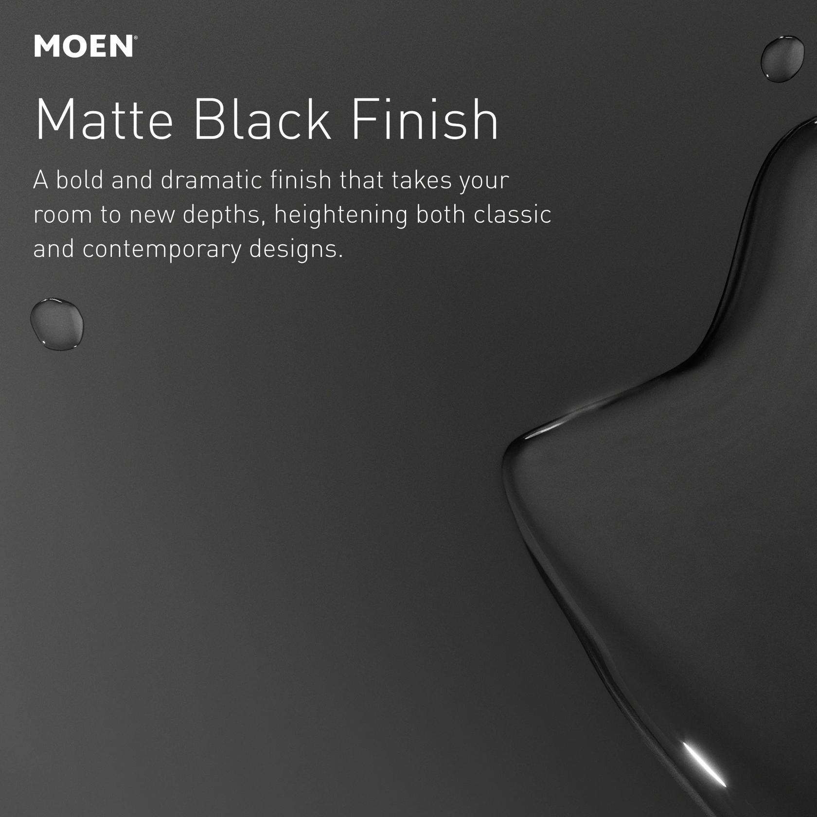 MOEN Avri 84154BL Two Handle Widespread Bathroom Faucet in Matte Black