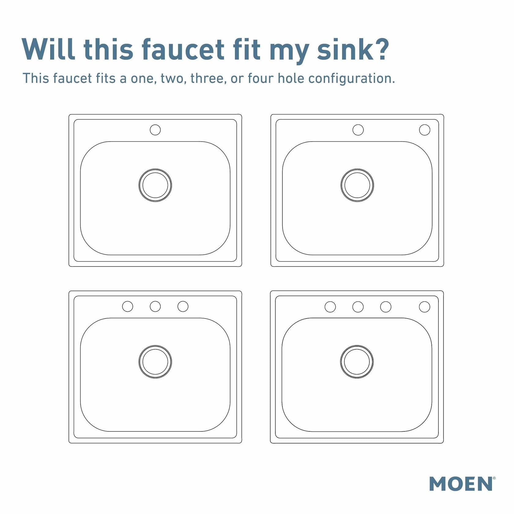 MOEN Edwyn 87028BL Single Handle Pull-Down Handle Kitchen Faucet in Matte Black (Deck Plate Included)