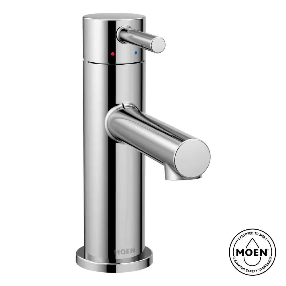 MOEN Align 6198 One Handle Single Hole Bathroom Sink Faucet with Deckplate Included in Chrome