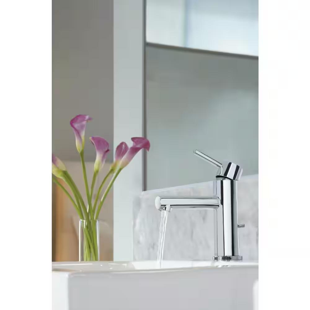 MOEN Align 6198 One Handle Single Hole Bathroom Sink Faucet with Deckplate Included in Chrome