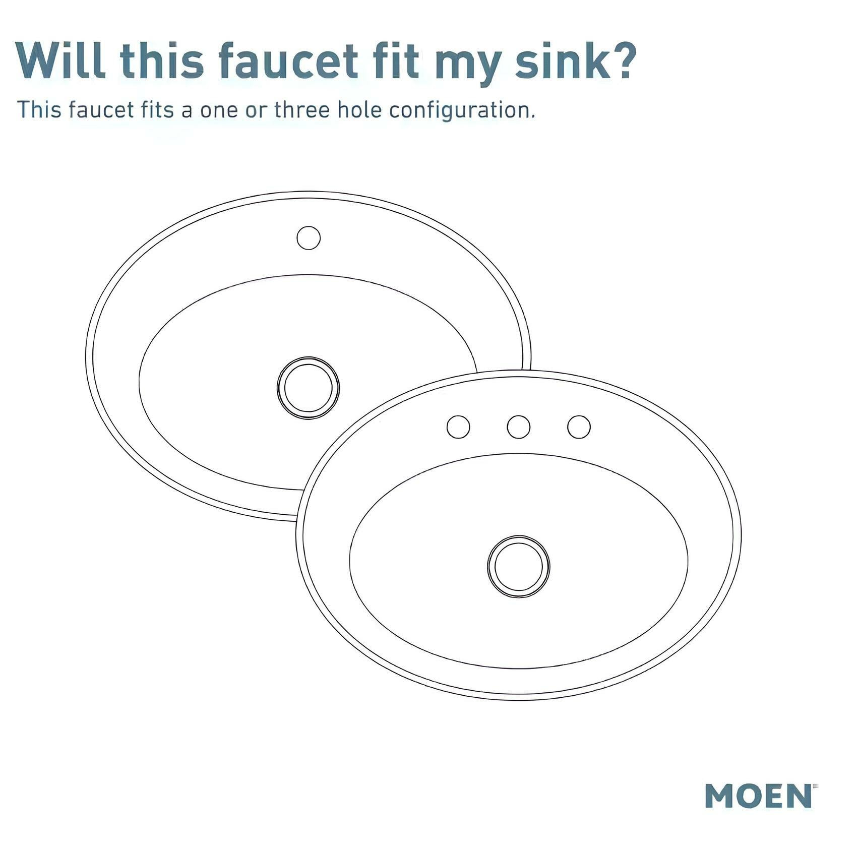 MOEN Findlay 84516BL Single-Handle Single-Hole Bathroom Faucet in Matte Black