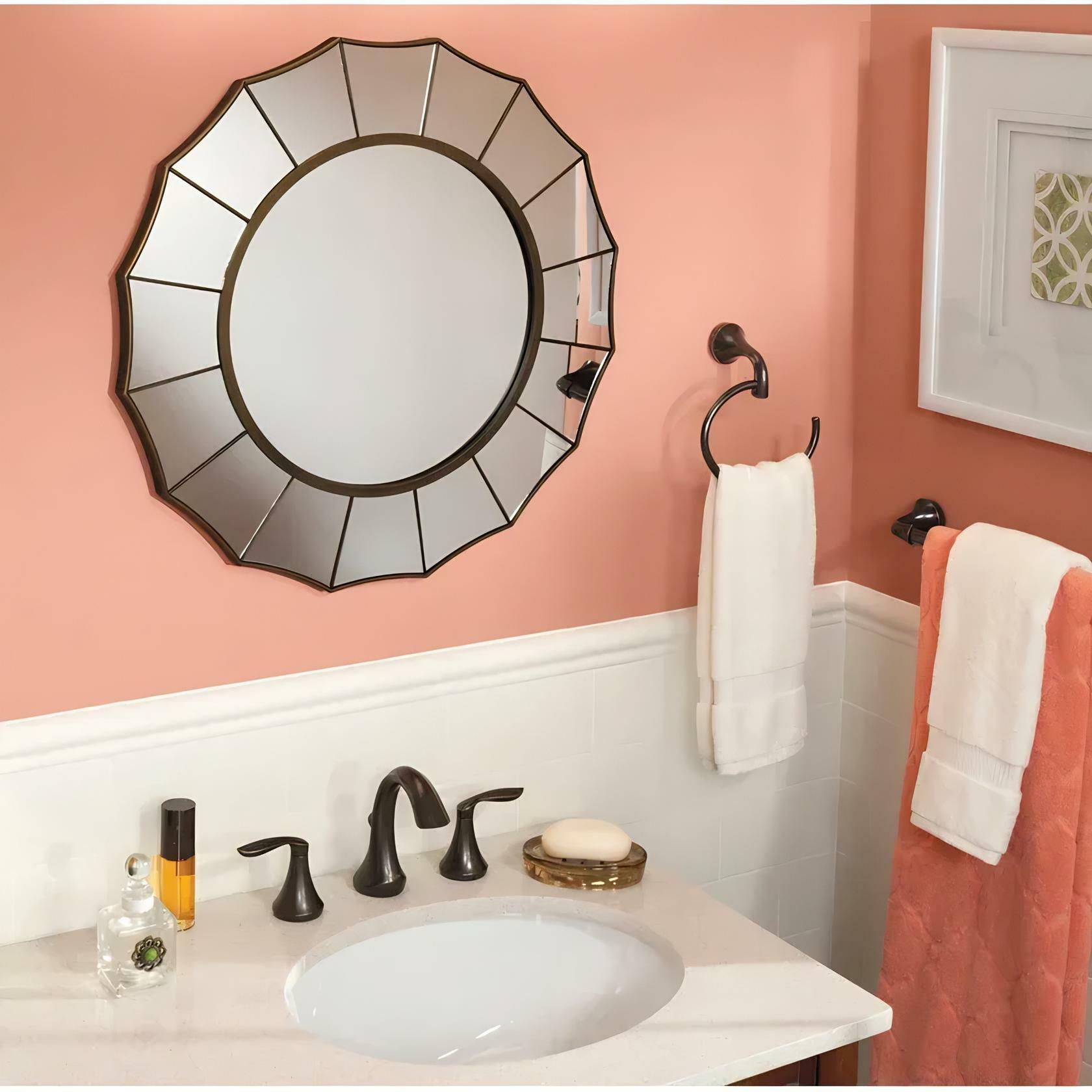 MOEN Eva T6420ORB 8 in. Widespread 2-Handle High-Arc Bathroom Faucet Trim Kit in Oil Rubbed Bronze (Valve Not Included)