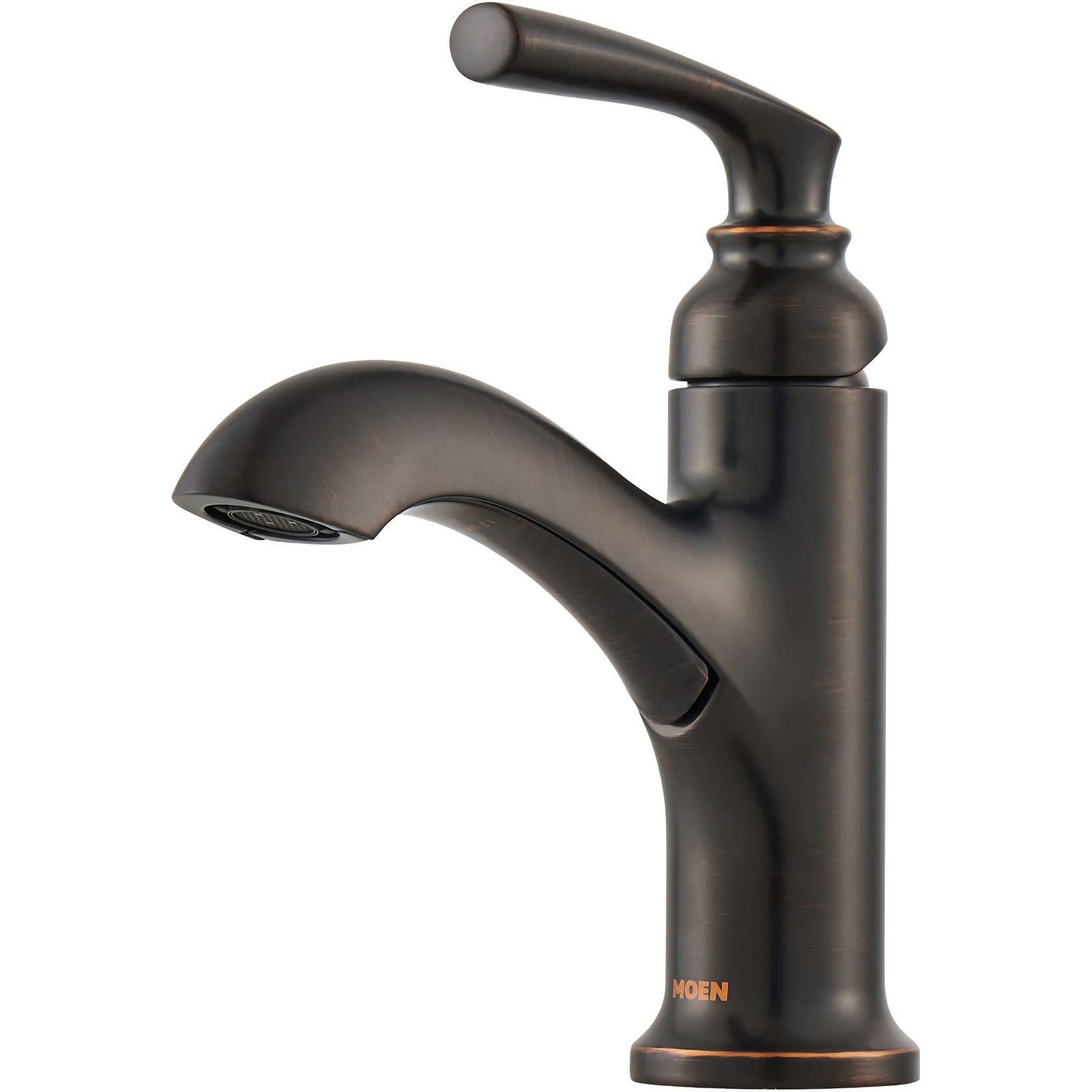 MOEN Hilliard 84535BRB 1.2 GPM Single Hole Bathroom Faucet with Pop-Up Drain Assembly and Duralast Technology