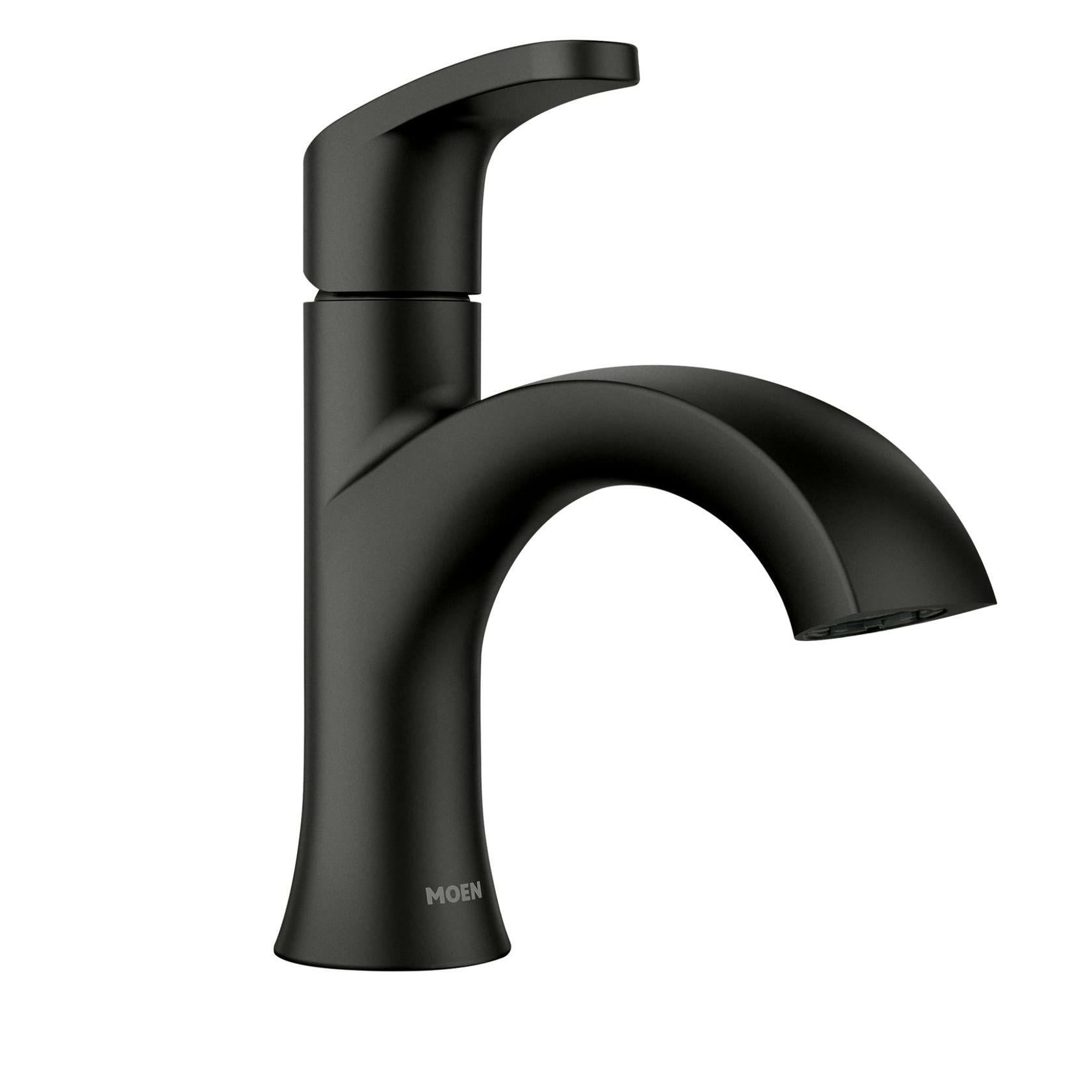 MOEN Karis 84346BL Single Hole Single Handle Bathroom Faucet in Matte Black